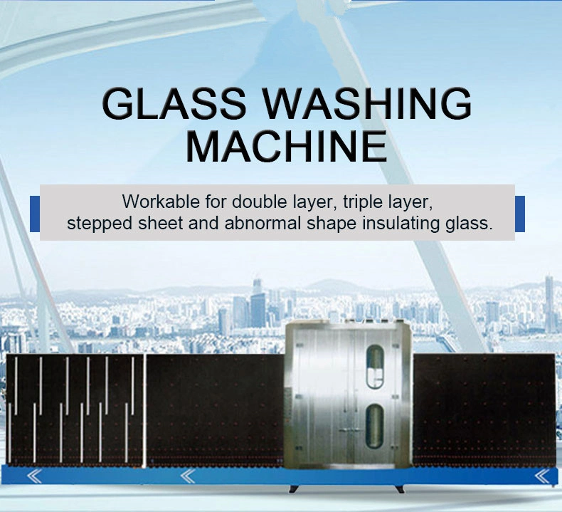 CE Certificate Vertical Float Glass Washing Cleaning and Drying Machine Glass Processing Machine Glass Washer and Dryer Machine