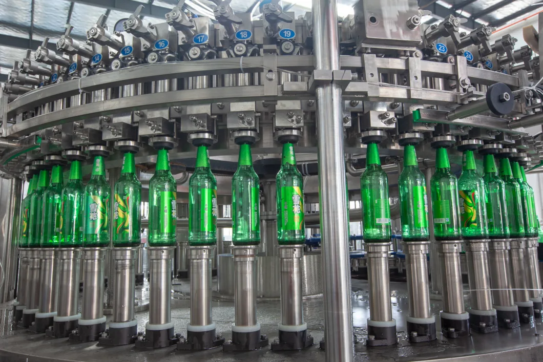 Automatic Glass Bottle Soda Sparkling Water Beer Brewery Wine Hot Juice Tea Coffee Milk Sauce Honey Energy Drink Bottling Syrup Filling Sealing Capping Machine
