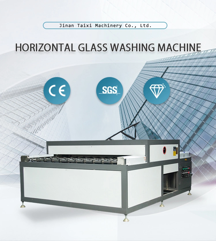 Horizontal Glass Cleaning and Drying Machine Washer Glass Washing Machine