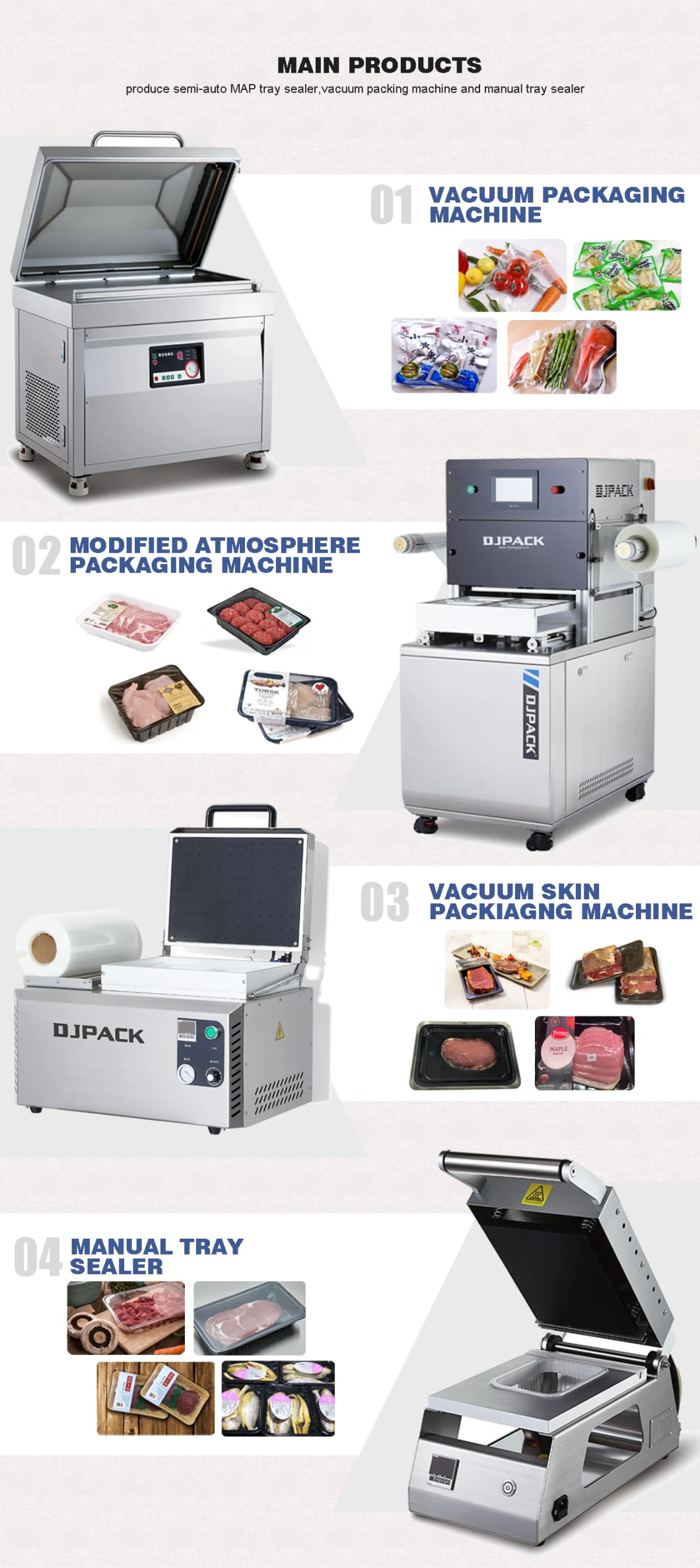 Stand Alone Vacuum Packaging Machine with Ce Certification (DZ-400/CD)