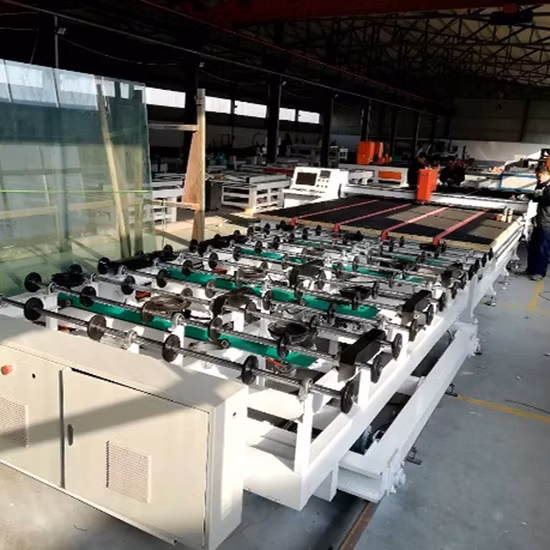 Automatic Double Turn Loading 4 Station Glass Cutting Line