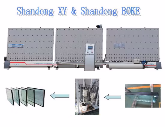 Automatic Vertical Dgu Two Component Hot Melt Gluing Double Glazed Unit Window and Door Insulating Glass Silicone Mixed Sealant Secondary Sealing Robot Machine