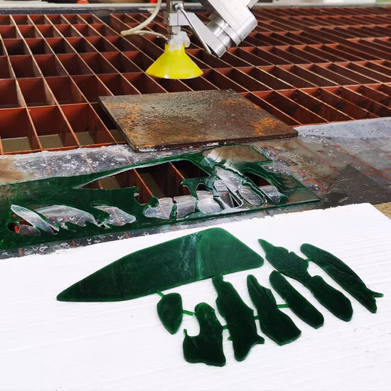 Hualong Stone Machinery Waterjet Tile Steel Glass 5 Axis CNC Waterjet Cutting Machine for Granite Marble